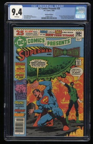 Dc Comics Presents Vf Newsstand Variant St Appearance New