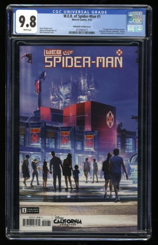 W E B Of Spider Man Cgc Nm M White Pages Nd Print St Harley