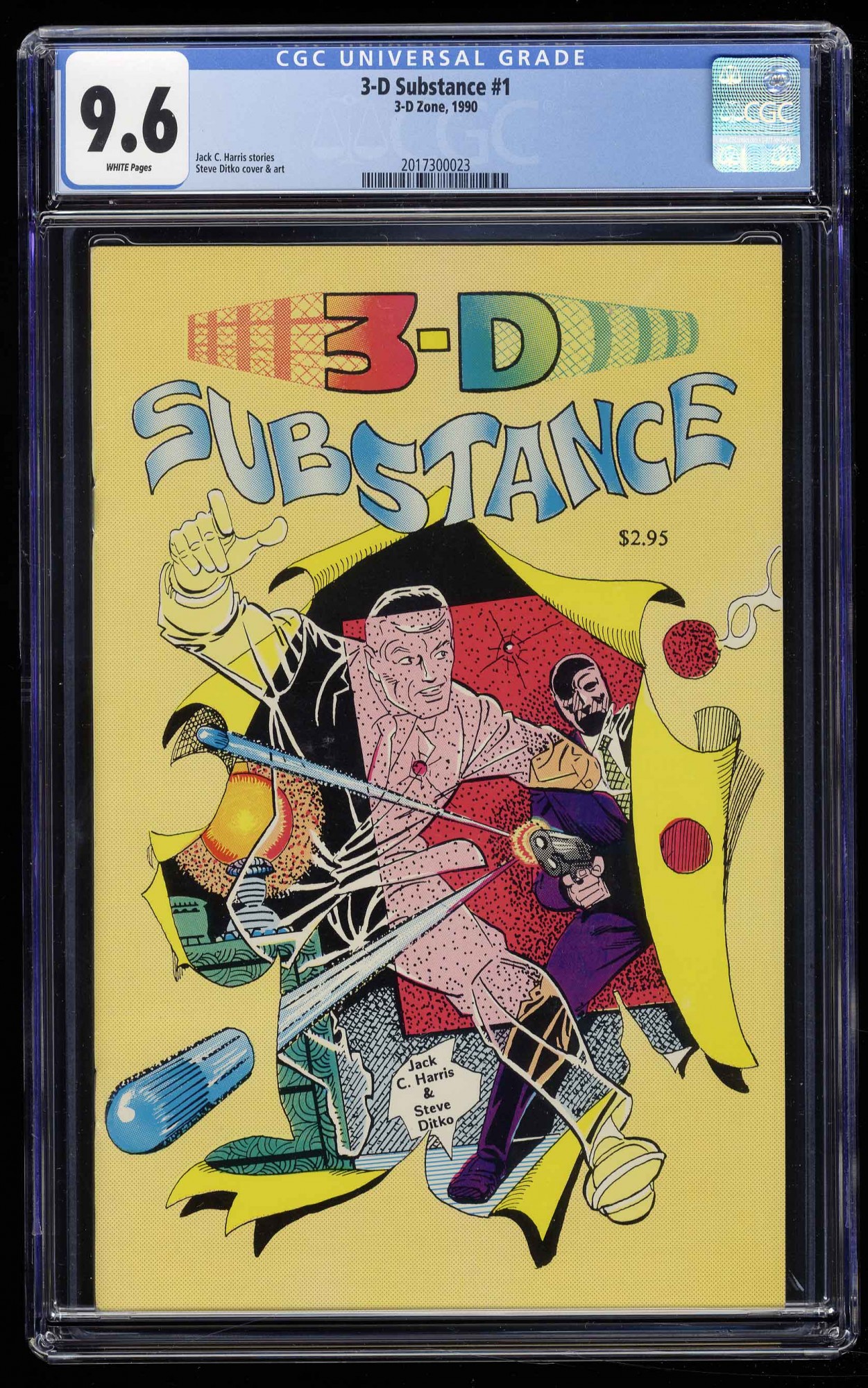 Image: 3-D Substance #1 CGC NM+ 9.6 White Pages Steve Ditko Scarce!