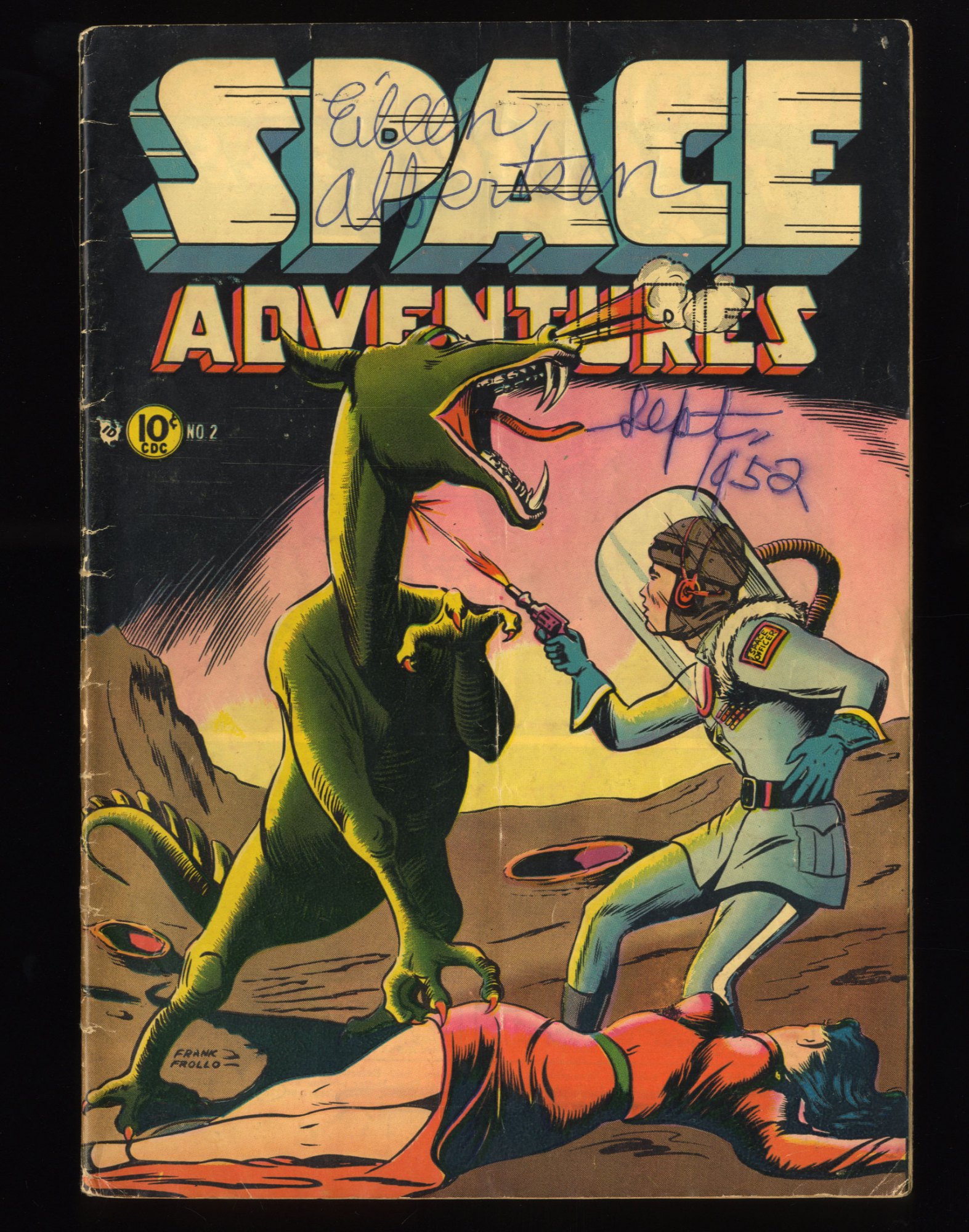 Image: Space Adventures #2 GD/VG 3.0 Classic Frank Grollo Cover!