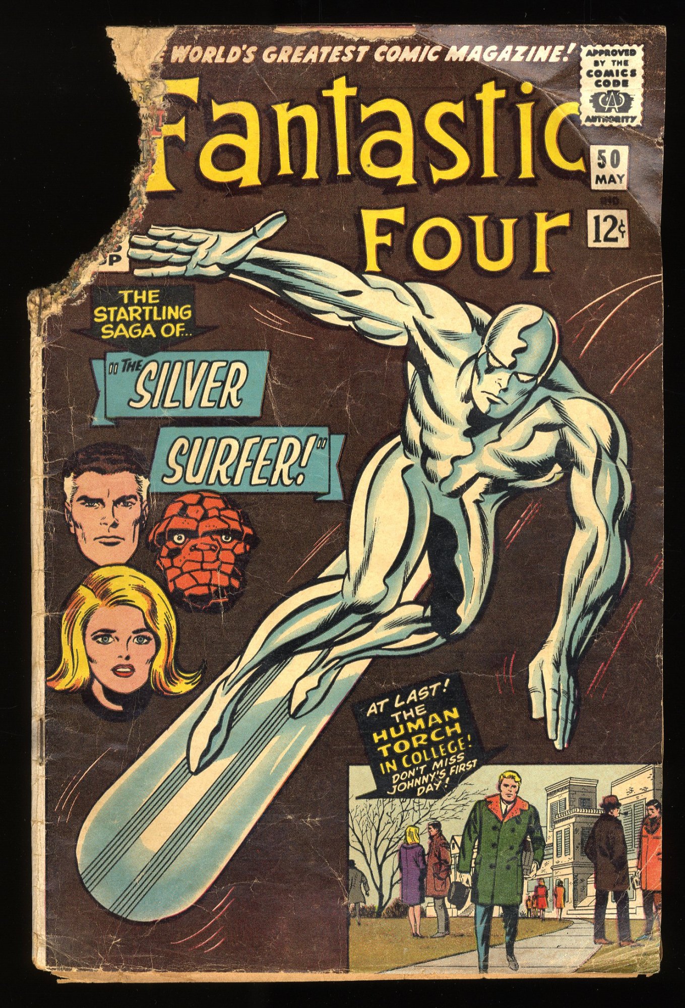 Image: Fantastic Four #50 Inc 0.3 3rd Appearance Silver Surfer! Human Torch!