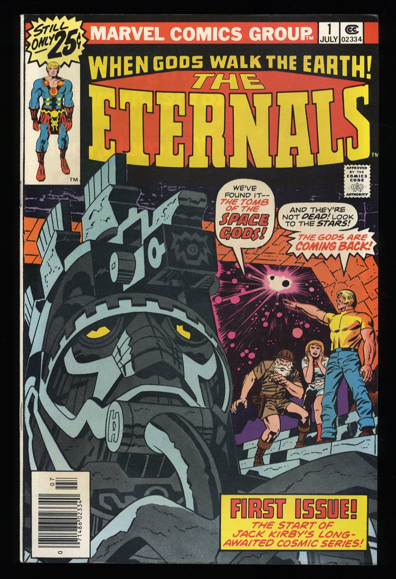 Image: Eternals #1 NM 9.4 Origin and 1st Appearance! Jack Kirby Art!