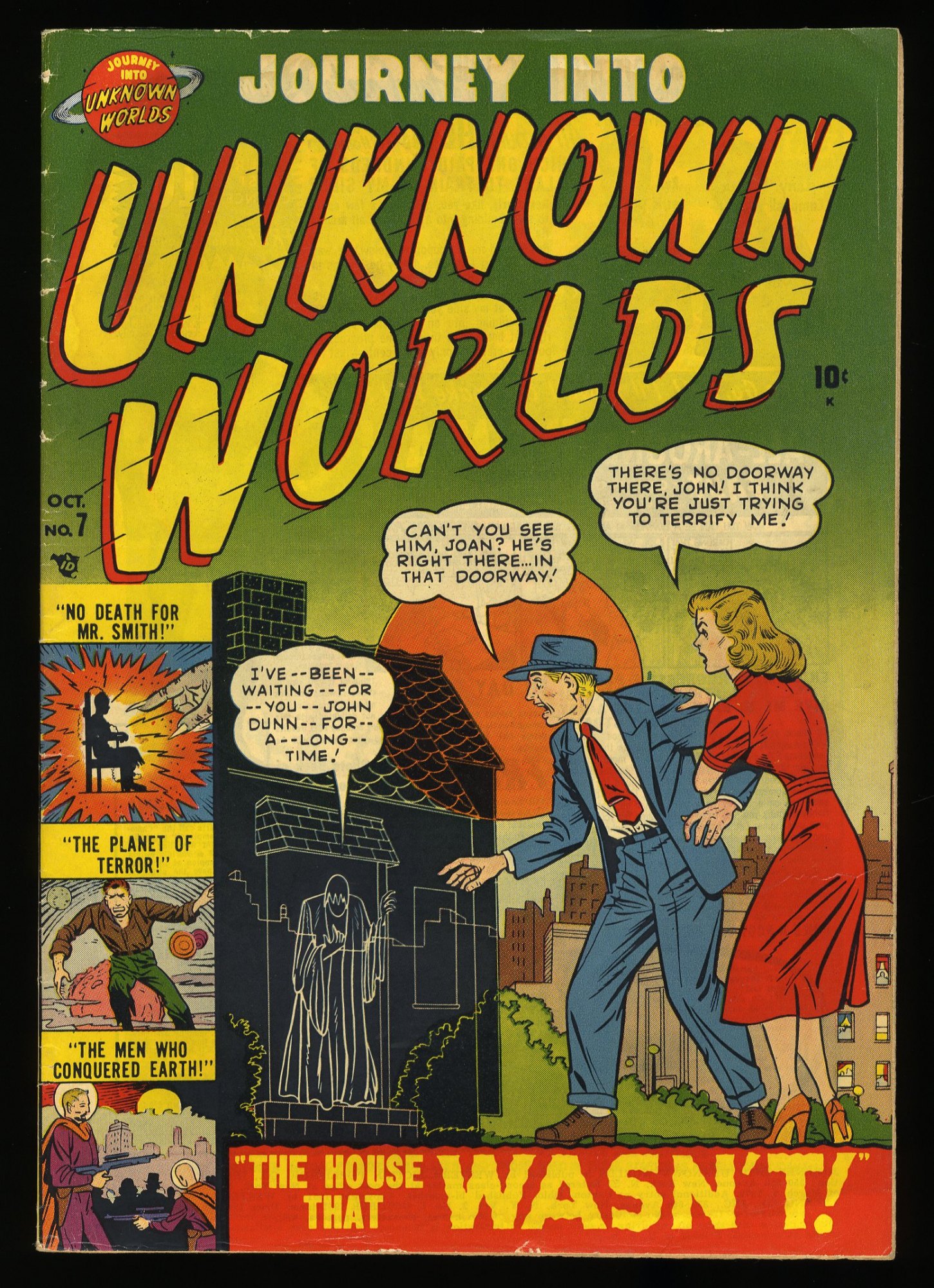 Image: Journey Into Unknown Worlds #7 FN- 5.5 Electric Chair Cover Story!