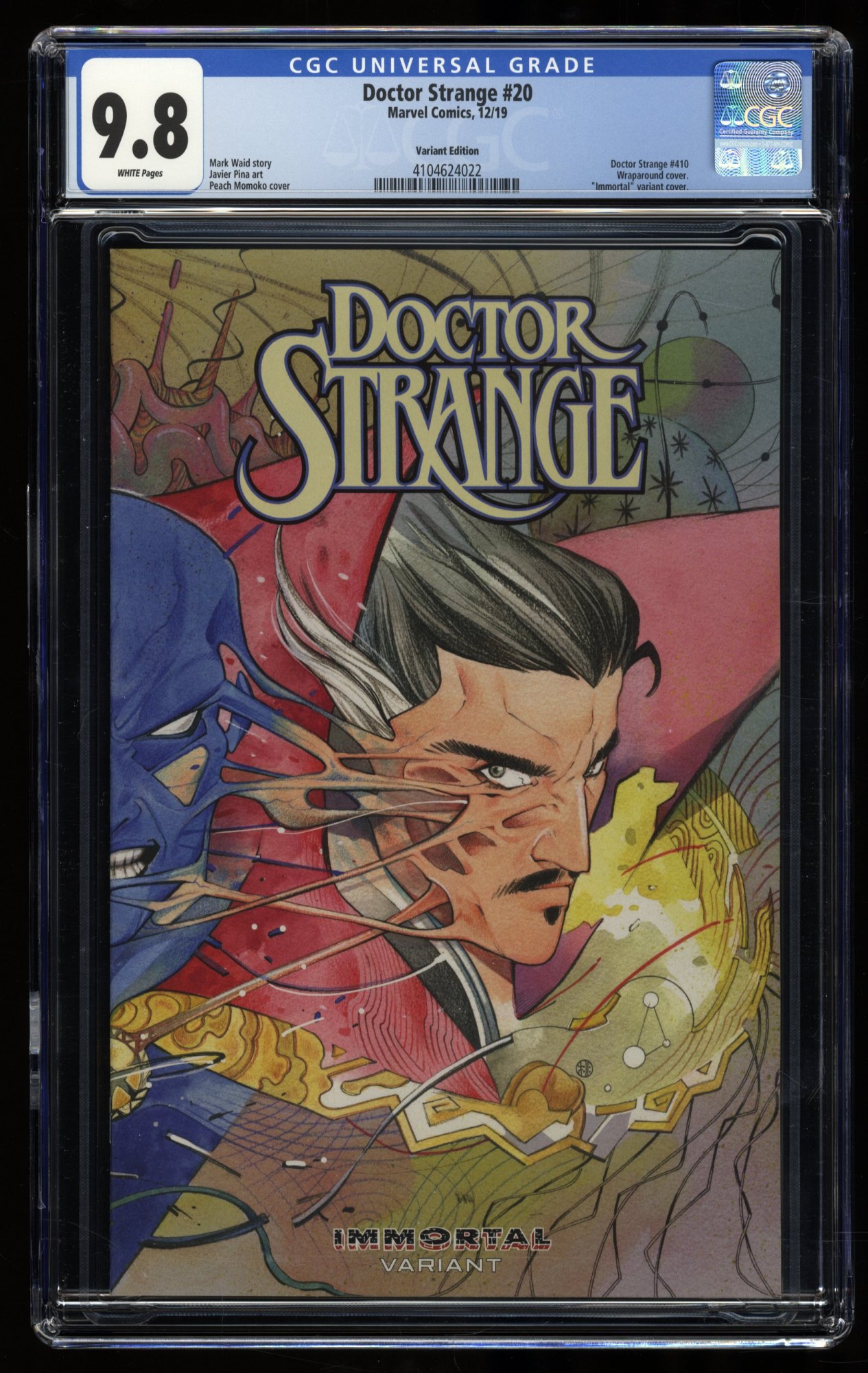 Image: Doctor Strange #20 CGC NM/M 9.8 White Pages Momoko Variant