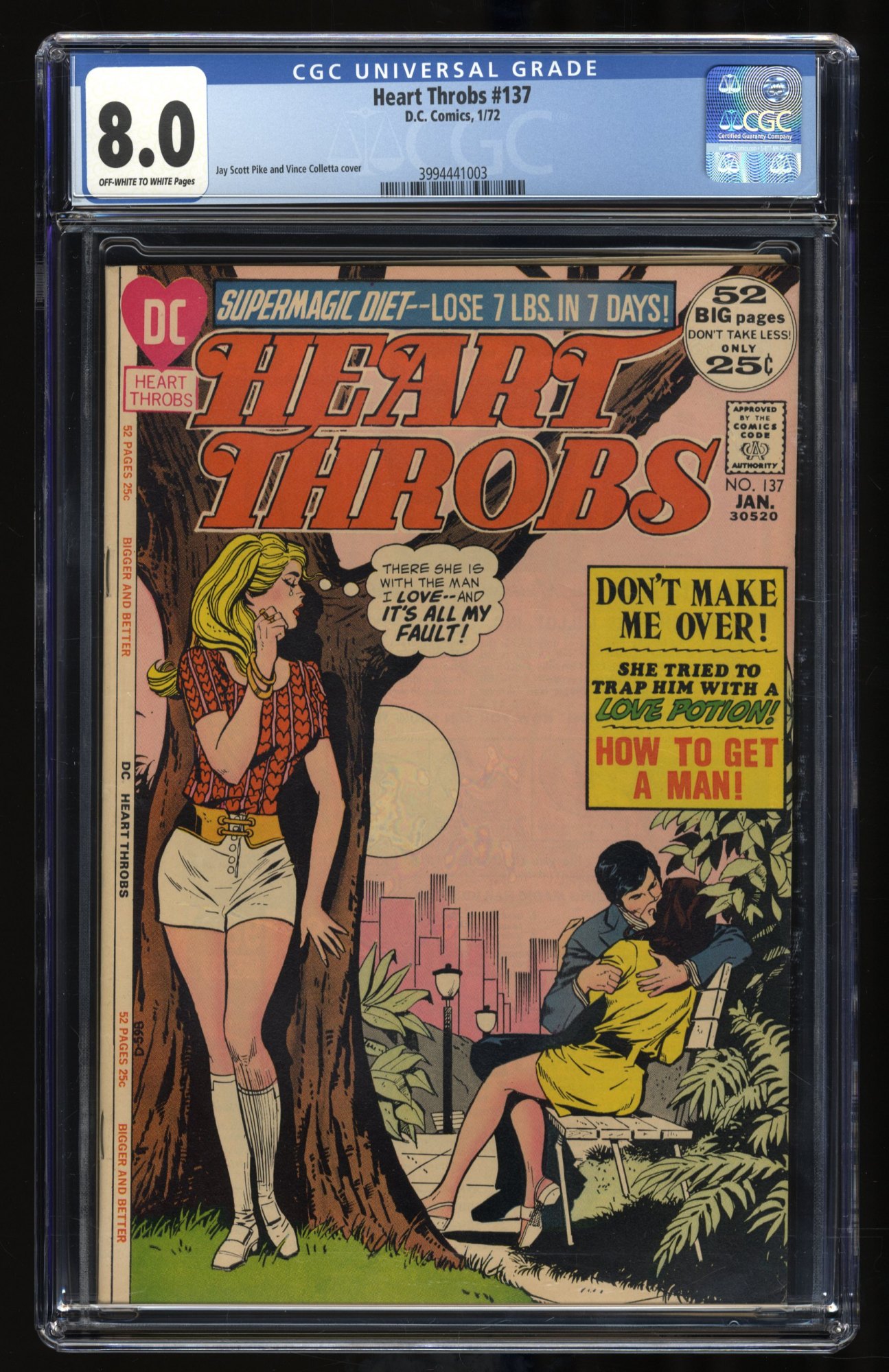 Image: Heart Throbs #137 CGC VF 8.0 Off White to White Vince Colletta Cover!