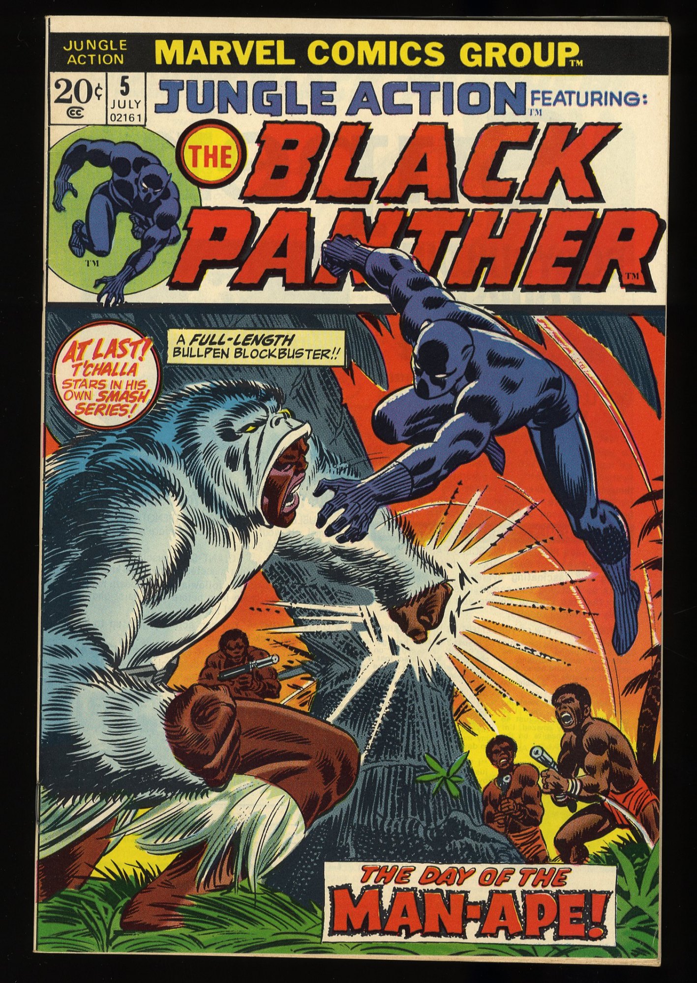 Image: Jungle Action #5 NM 9.4 1st Black Panther in title! Roy Thomas!