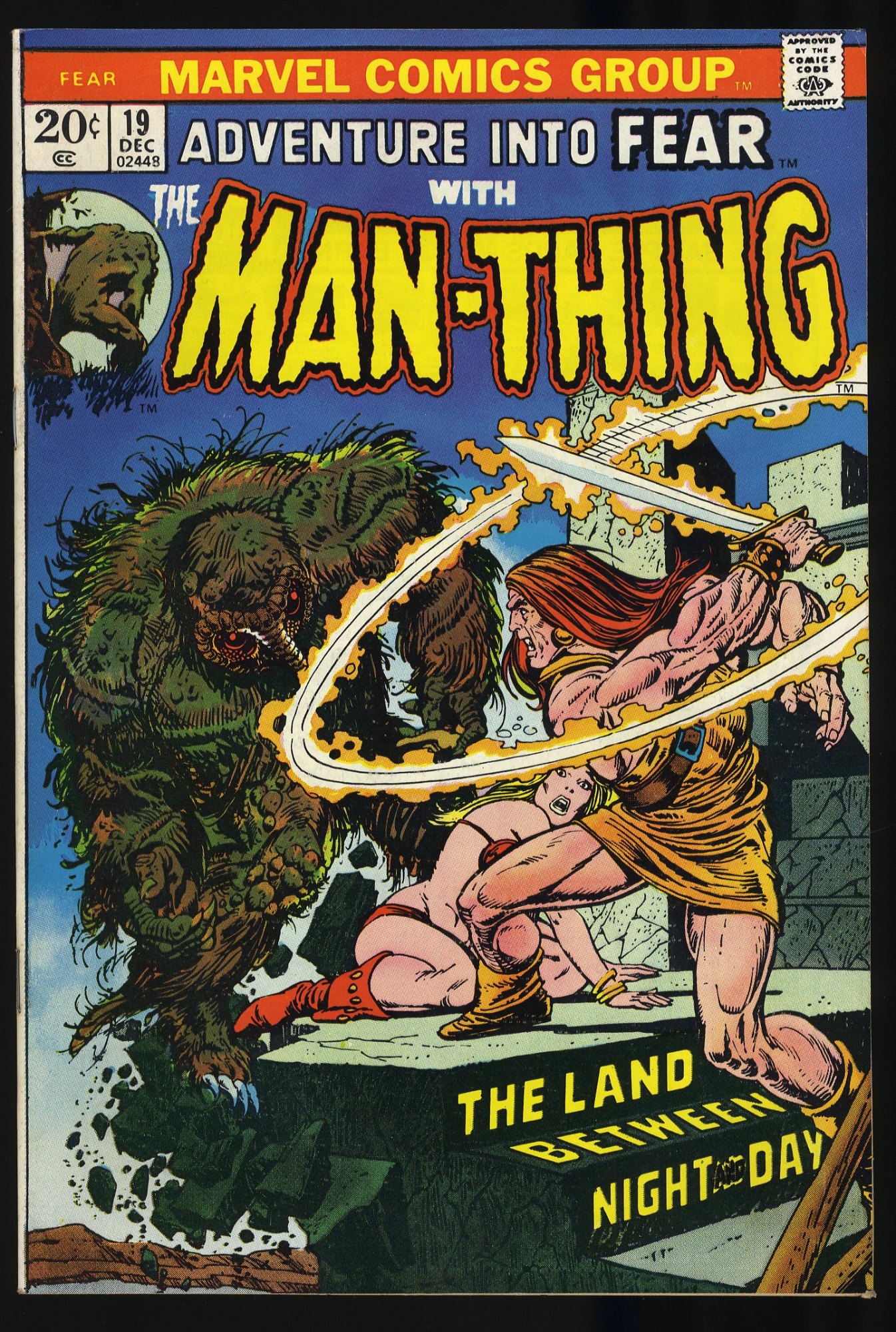 Image: Fear #19 NM- 9.2 Man-Thing 1st Appearance Howard the Duck!