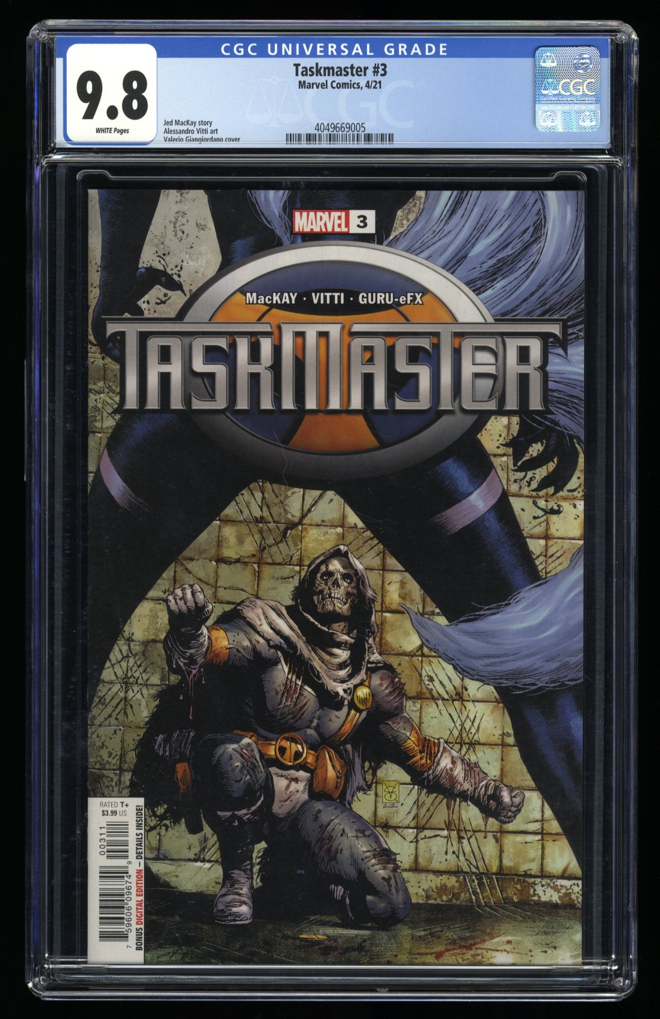 Image: Taskmaster #3 CGC NM/M 9.8 White Pages 1st Print