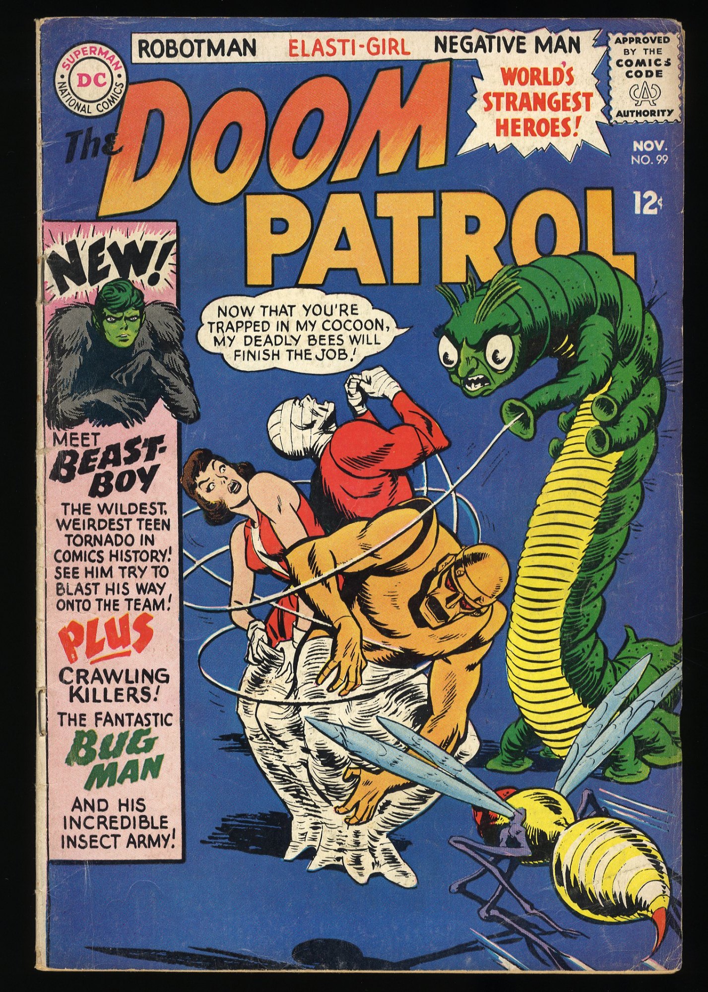 Image: Doom Patrol #99 VG+ 4.5 1st Appearance Beast Boy! Bob Brown!