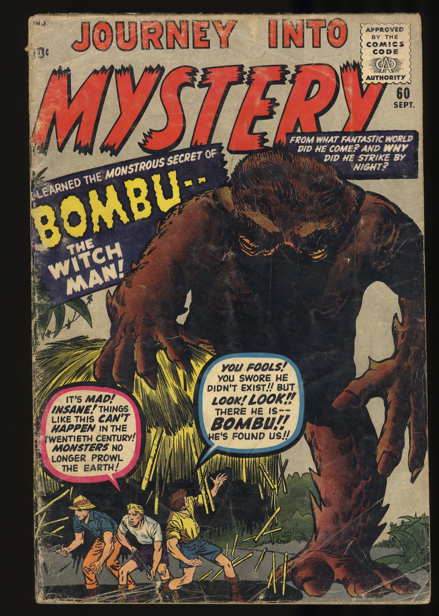 Image: Journey Into Mystery #60 GD+ 2.5 Pre-Hero Monster Stories!