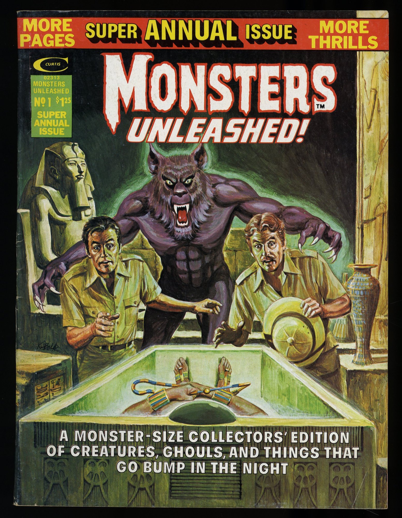 Image: Monsters Unleashed Annual Magazine #1 FN 6.0 Neal Adams Art!