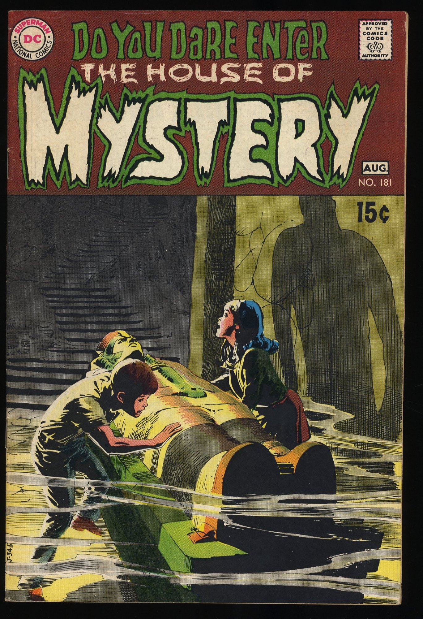 Image: House Of Mystery #181 VF- 7.5 Neal Adams Cover! DC Horror!