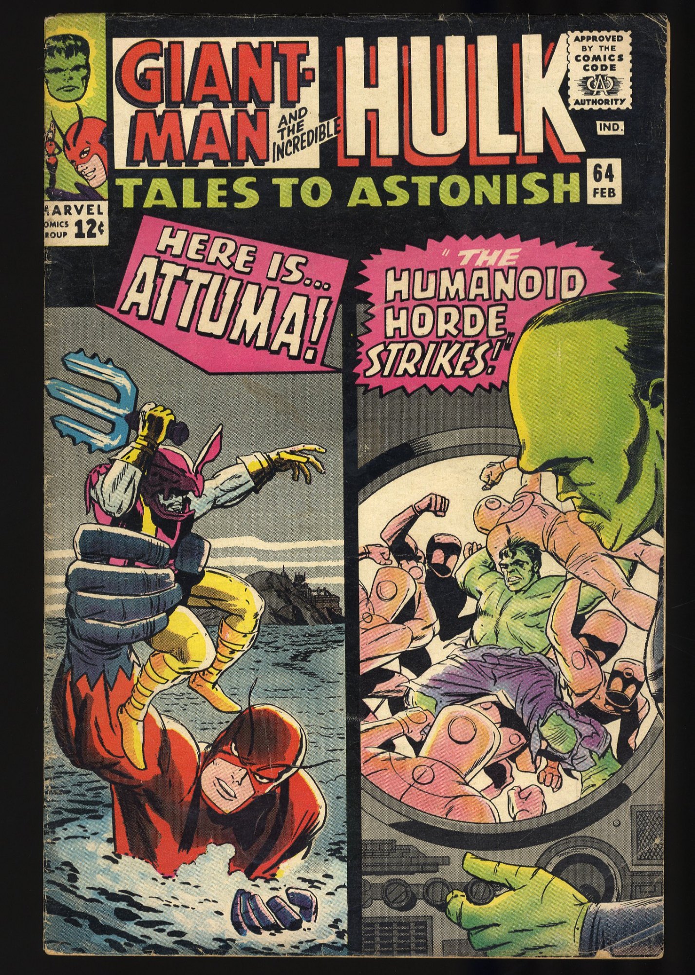 Image: Tales To Astonish #64 VG 4.0 Attuma! Kirby Cover! Stan Lee Script!