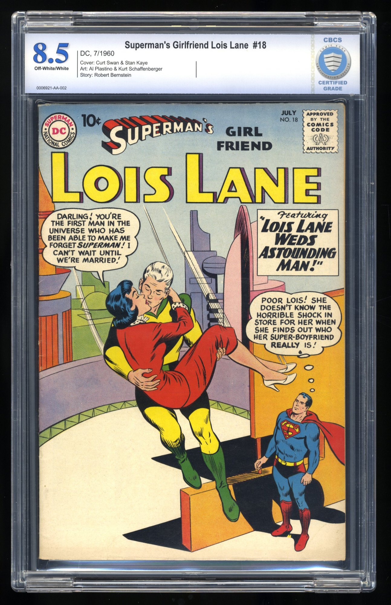 Image: Superman's Girl Friend, Lois Lane #18 CBCS VF+ 8.5 Off White to White