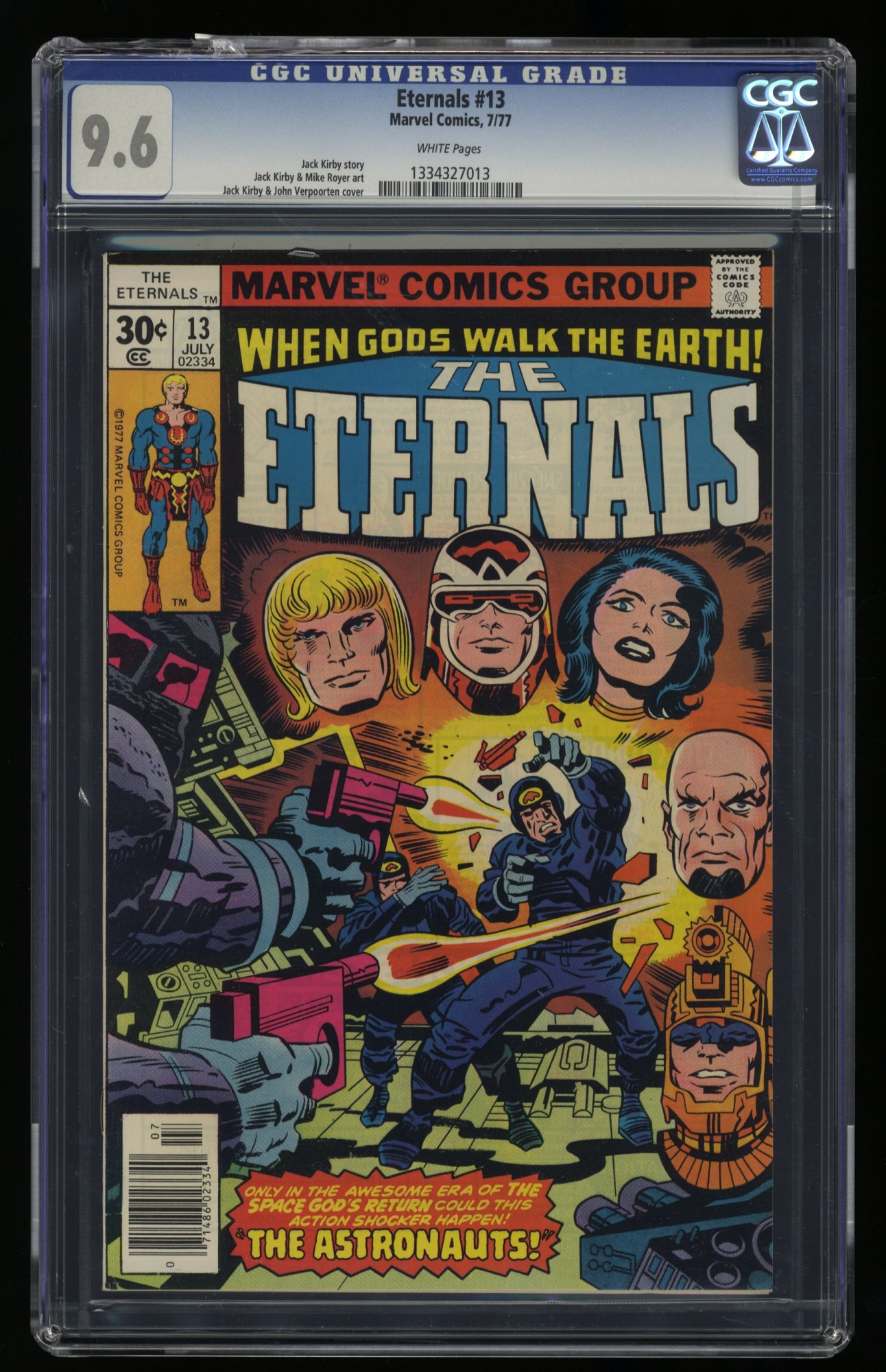 Image: Eternals #13 CGC NM+ 9.6 White Pages 1st Gilgamesh!