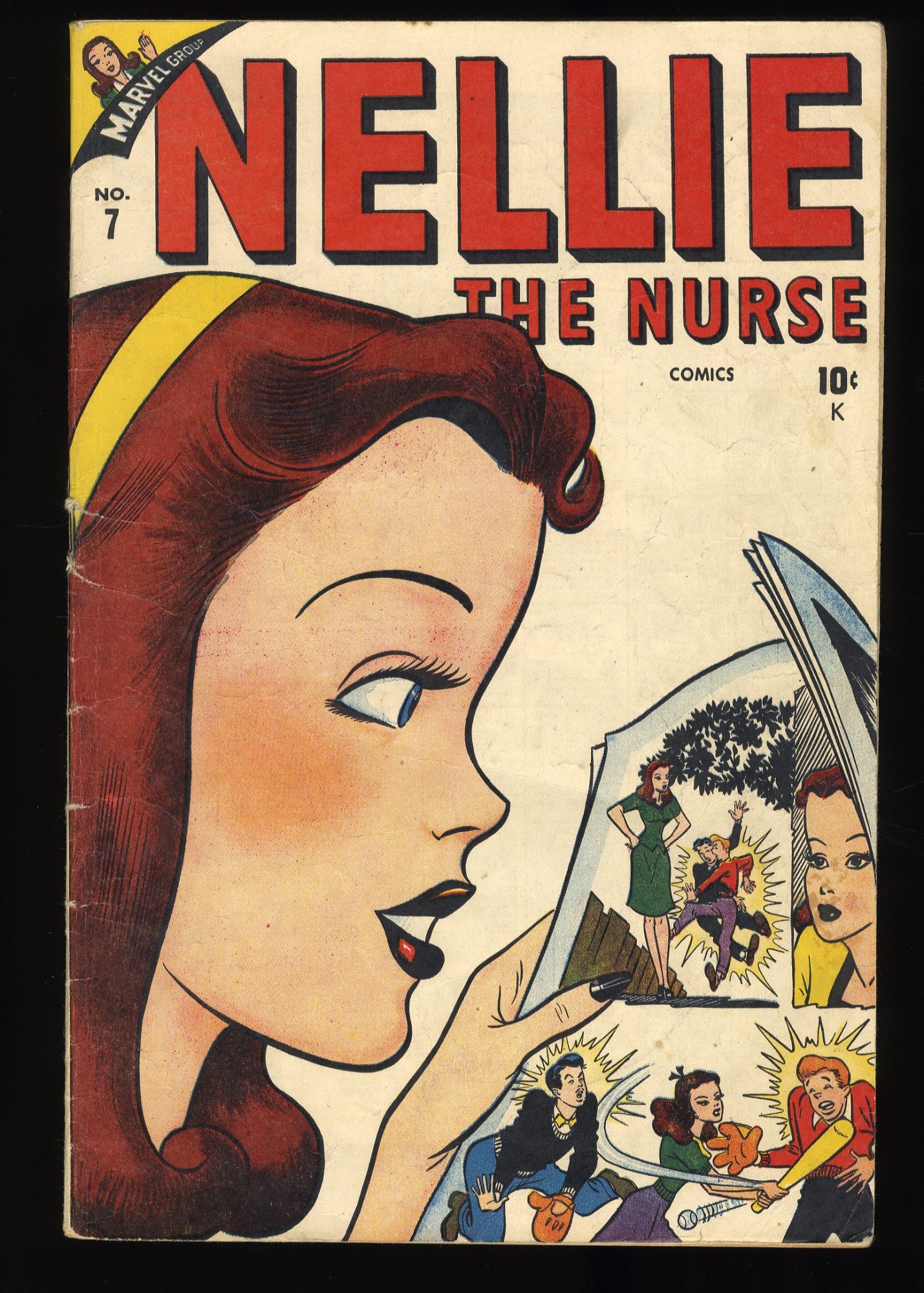 Image: Nellie the Nurse #7 VG+ 4.5 Golden Age Timely Comic!