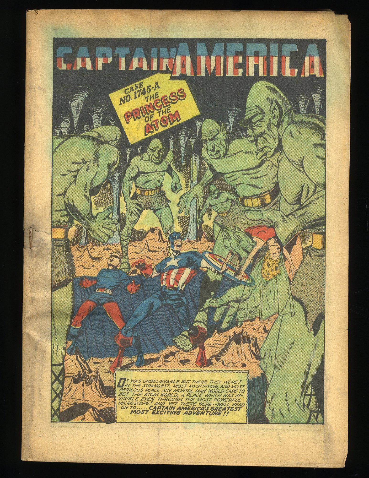 Image: Captain America Comics #25 Coverless Complete Human Torch Backup Story!