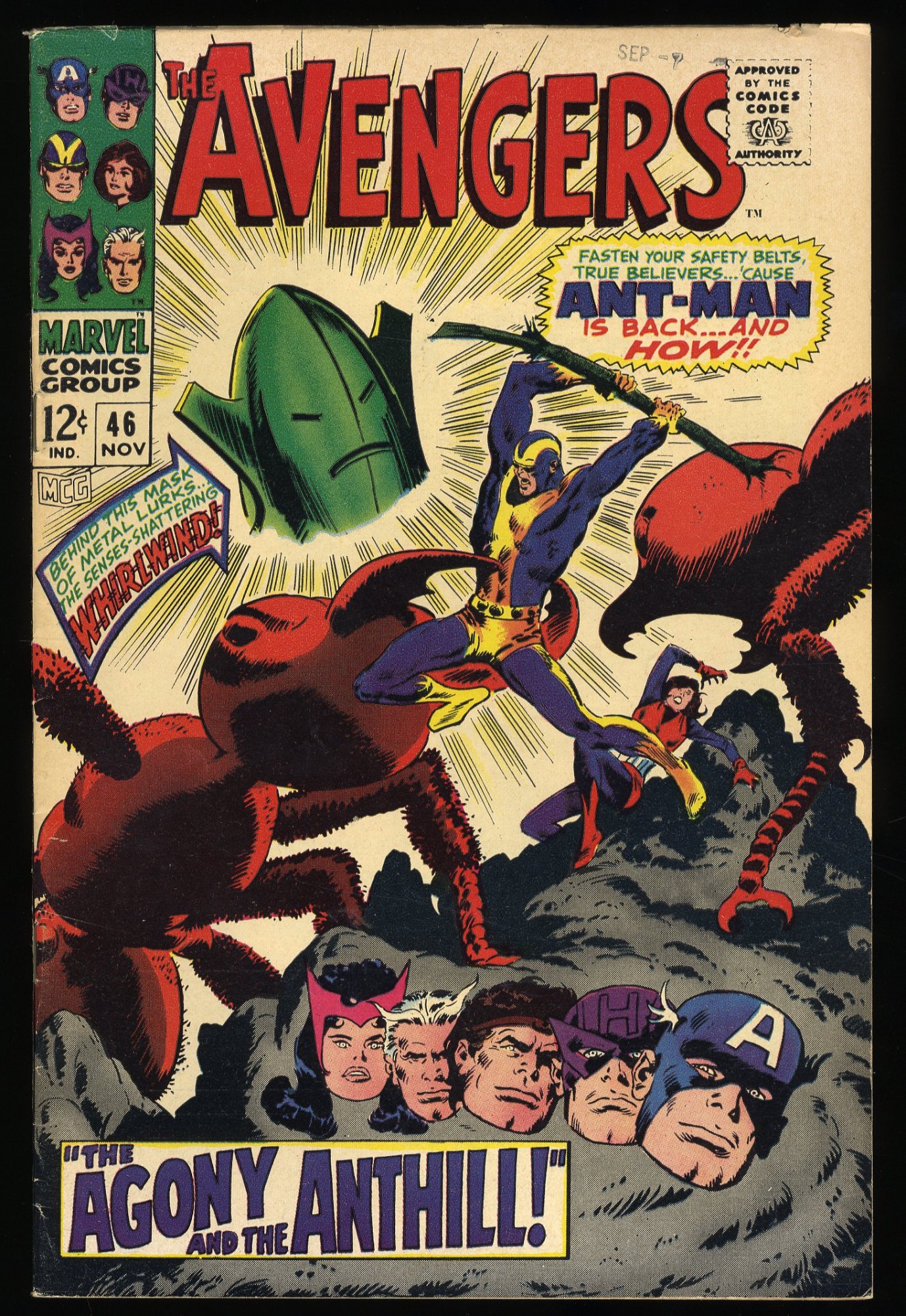 Image: Avengers #46 FN/VF 7.0 1st Appearance Whirlwind! Ant-Man!