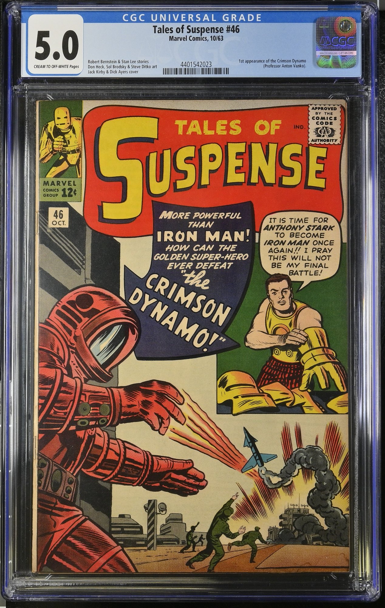 Image: Tales Of Suspense #46 CGC VG/FN 5.0 1st Appearance Crimson Dynamo!