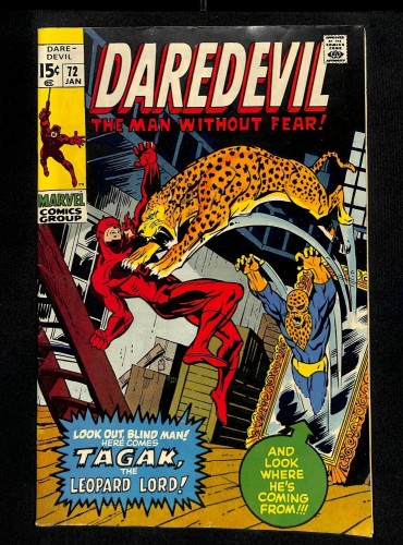 Daredevil #72 1st Appearance of Tagak the Leopards Lord!