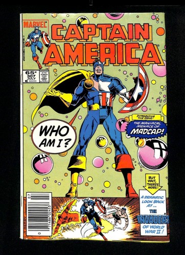 Captain America #307 Newsstand Variant 1st Madcap!