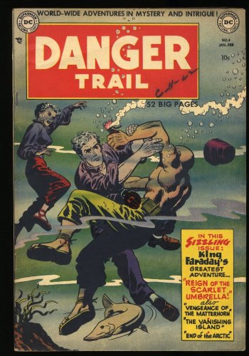 Danger Trail #4 FN+ 6.5 The Reign of the Scarlet Umbrella! Infantino Cover!