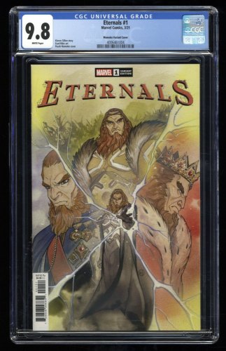 Eternals (2021) #1 CGC NM/M 9.8 White Pages Momoko Variant