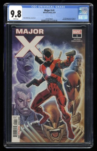 Major X #1 CGC NM/M 9.8 White Pages 1st Full Appearance!