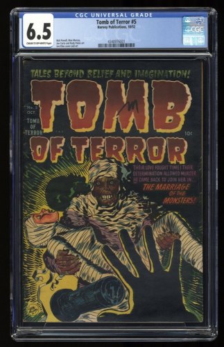 Tomb Of Terror #5 CGC FN+ 6.5 Pre Code Horror! Mummy Cover! Elias Cover!