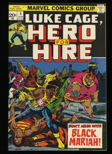 Hero For Hire #5 VF/NM 9.0 1st Black Mariah!