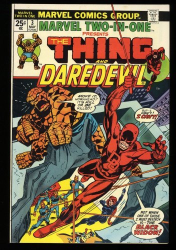 Marvel Two-In-One #3 NM 9.4 Daredevil Thing!