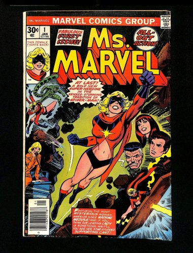 Ms. Marvel #1 FN- 5.5 1st Appearance Carol Danvers as Ms. Marvel!