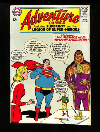 Adventure Comics #330 VF- 7.5 The Menace Of The Mystery Legionnaire!