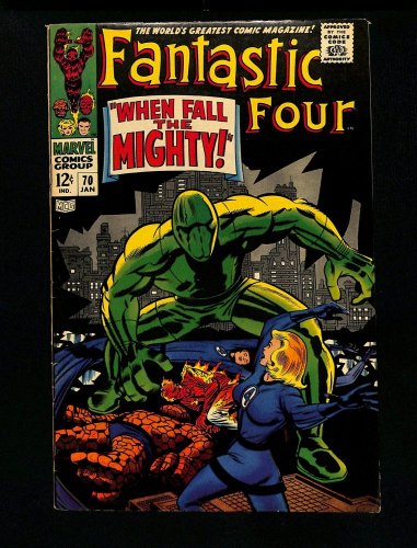 Fantastic Four #70 FN+ 6.5 When the Mighty Fall! Jack Kirby! Stan Lee!