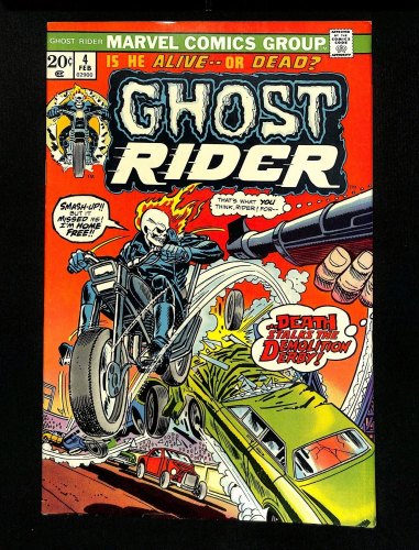 Ghost Rider #4 FN/VF 7.0 Death Stalks Demolition Derby! 1st App Roulette!