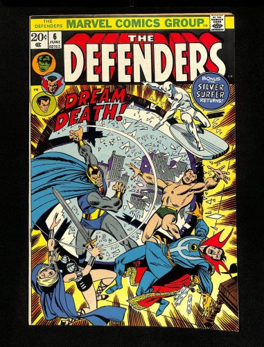 Defenders #6 VF- 7.5 Silver Surfer and Cyrus Black Appearance!