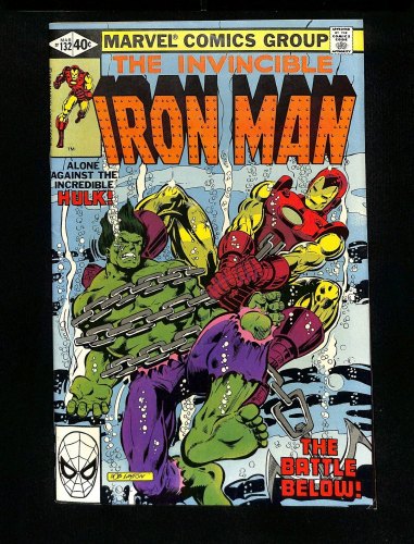 Iron Man #132 VF/NM 9.0 Vs. The Incredible Hulk!