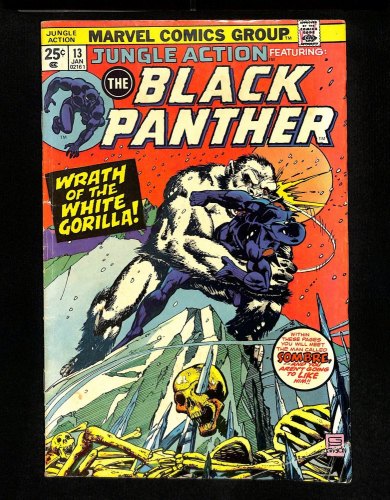 Jungle Action #13 Black Panther Vs White Gorilla! Classic Graham Artwork!