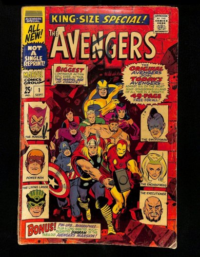 Avengers Annual #1 VG- 3.5 Thor Iron Man Captain America New Line-Up!