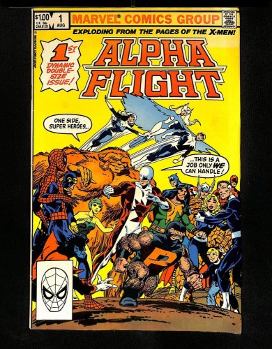 Alpha Flight #1 1st Puck!  1st Marina Marvel!
