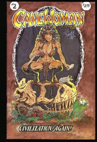 Cavewoman #2 VF 8.0 Signed Budd Root!