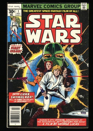 Star Wars (1977) #1 FN 6.0 1st App Luke Skywalker Darth Vader!