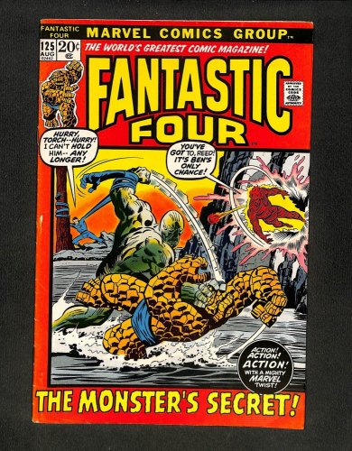 Fantastic Four #125 Stan Lee Script! Buscema/Sinnott Cover