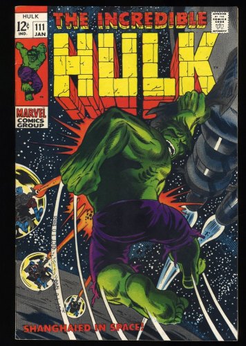 Incredible Hulk (1962) #111 VF 8.0 1st Appearance Galaxy Master!