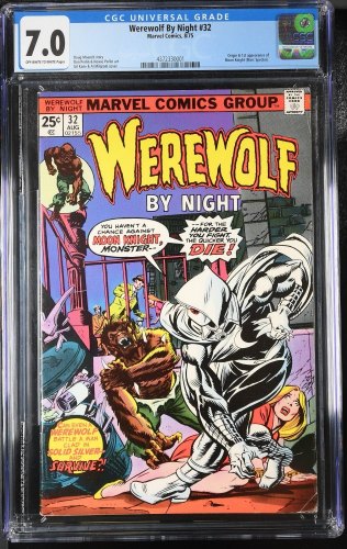 Werewolf By Night #32 CGC FN/VF 7.0 1st Moon Knight Marc Spector!