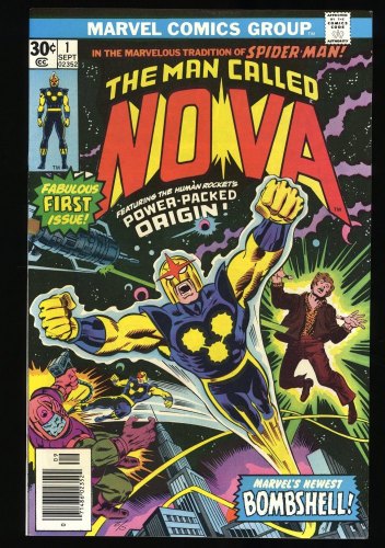 Nova #1 NM 9.4 Origin 1st Appearance Richard Ryder! Bronze Age Key!