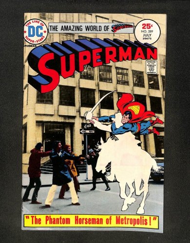 Superman #289 Phantom Horseman of Metropolis!