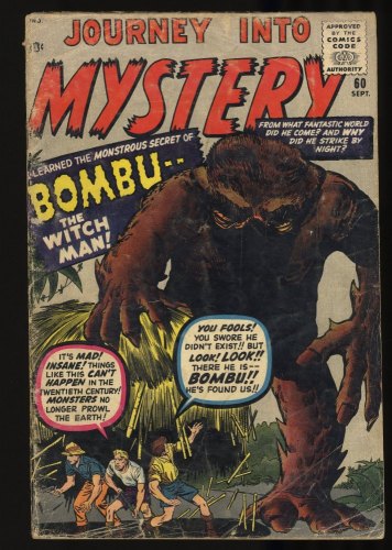 Journey Into Mystery #60 GD+ 2.5 Pre-Hero Monster Stories!
