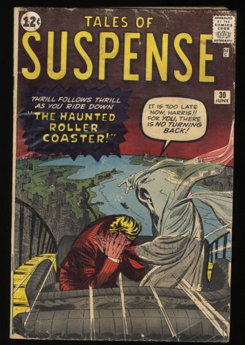 Tales Of Suspense #30 VG- 3.5 The Ghost Rode a Roller Coaster! Jack Kirby Art!