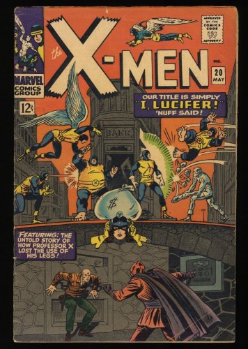 X-Men #20 VG+ 4.5 Lucifer Blob and Unus Appearance Kirby Cover!